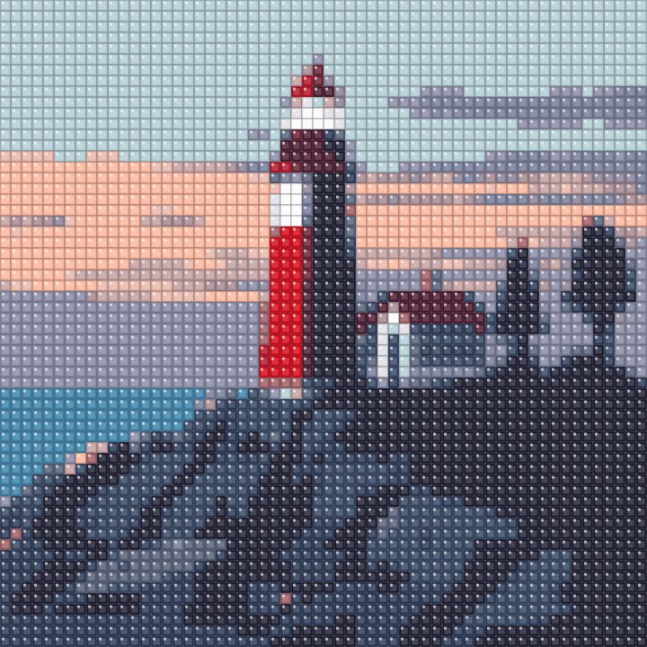 Farol e ondas