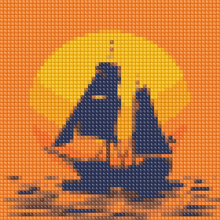 Veleiro ao pôr do sol