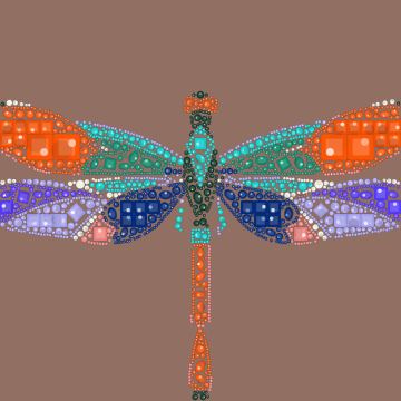 Libélula art déco