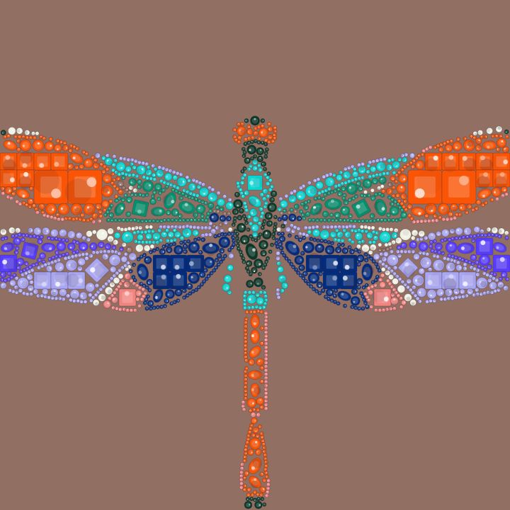 Libélula art déco