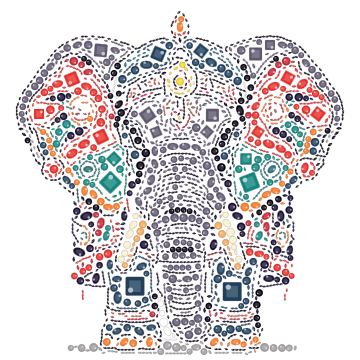 Elefante com manta