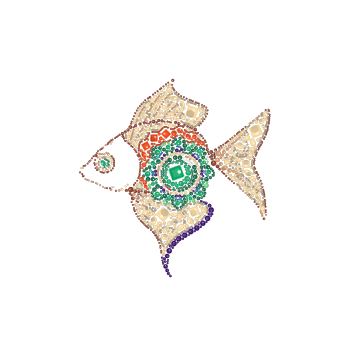 Peixinho dourado cauda-de-véu