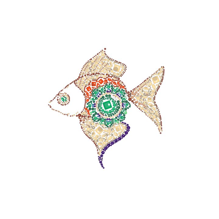 Peixinho dourado cauda-de-véu