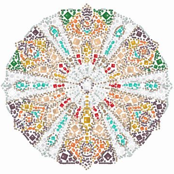 Guarda-chuva de gomos estampados