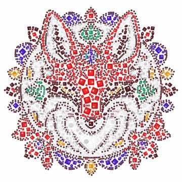 Raposa entre flores