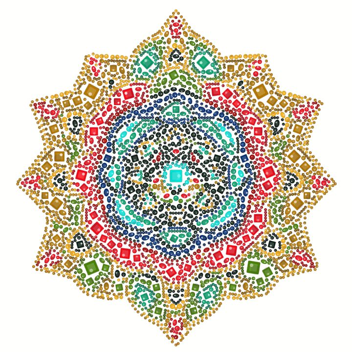 Rosa de miolo azul