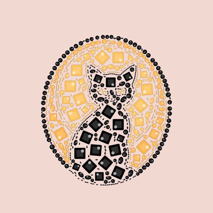 Silhueta de gato na janela